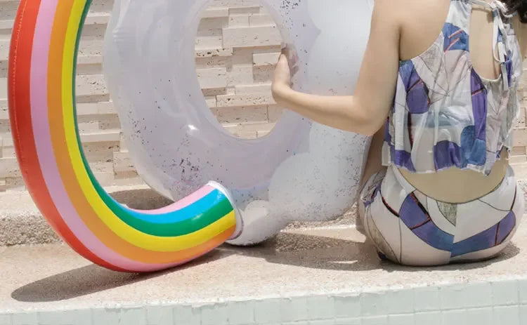 Inflatable Swimming Rainbow Swim Float
