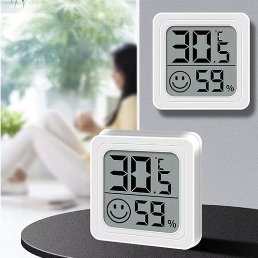 Outdoor Mini Thermometer Temperature Humidity LCD Digital Temperature Sensor Outdoor Camping Tent Temperature Measurement Tool