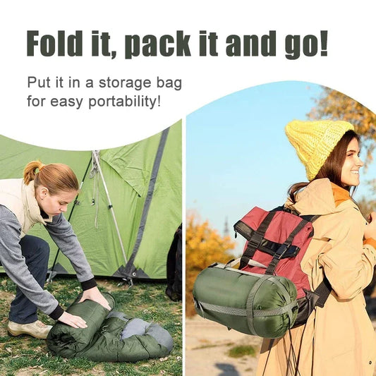 4-Season Ultralight Sleeping Bag – Waterproof & Warm for Camping & Hiking