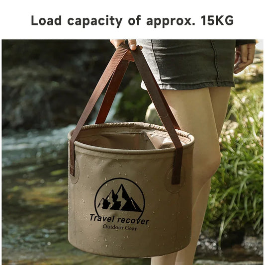 Foldable Waterproof Travel Bucket for Camping, Hiking & Car Use