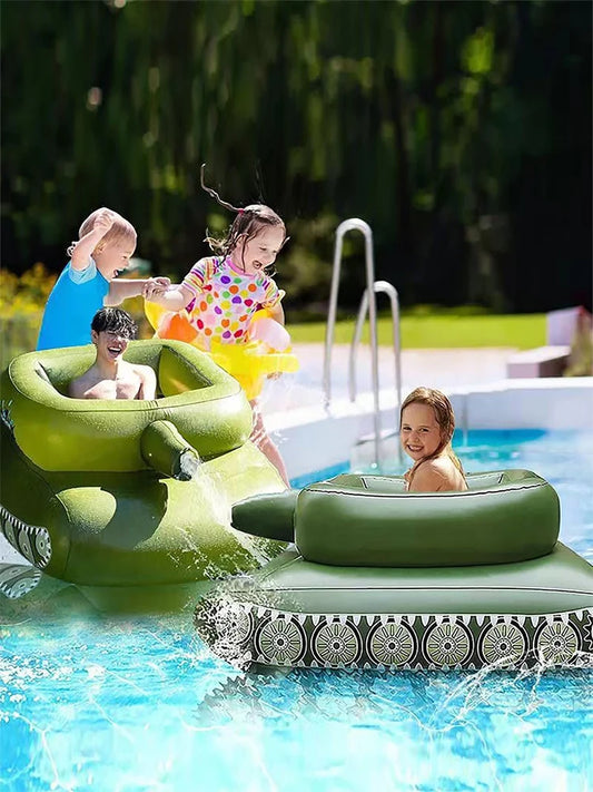 Inflatable Tank Pool Float with Water Gun