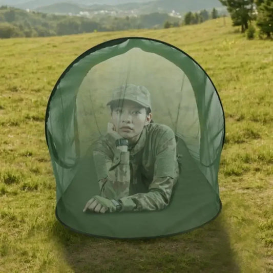 1-Person Mesh Camping Tent – Breathable Outdoor Mosquito Net for Travel & Boating