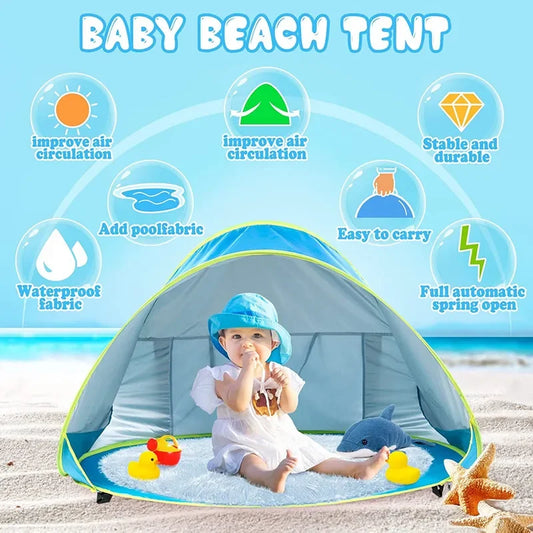 Outdoor Baby Beach Tent Pop-Up with UV Protection