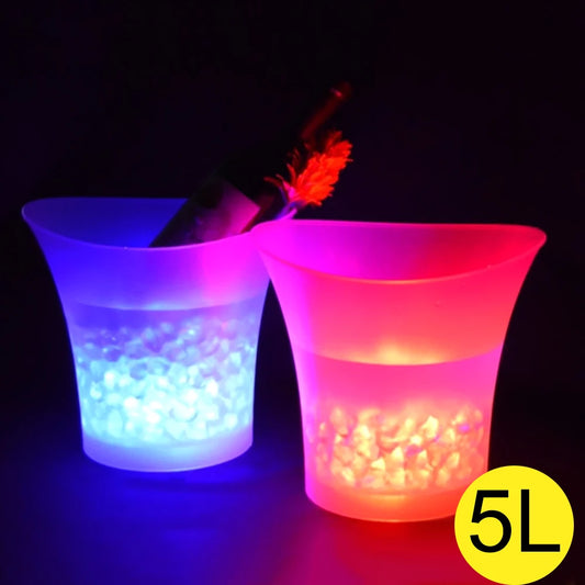 4 Color LED Light-Up Ice Bucket – 5L