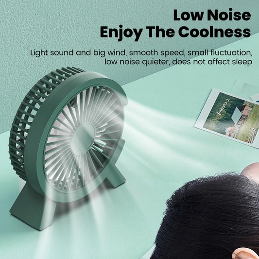 Mini USB Rechargeable Table Fan