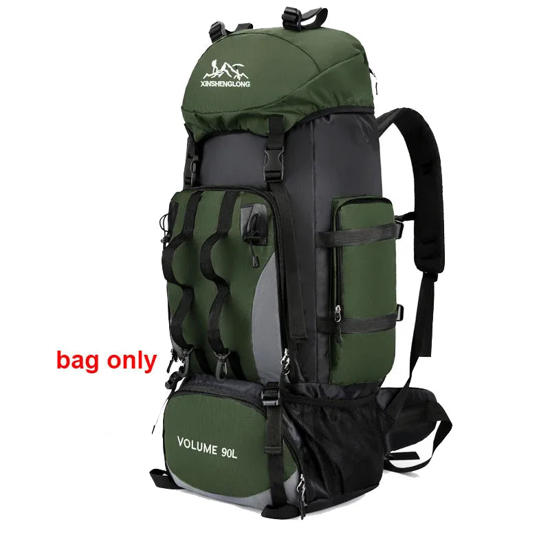 90L Waterproof Hiking Backpack – Large-Capacity Trekking Bag for Camping & Travel