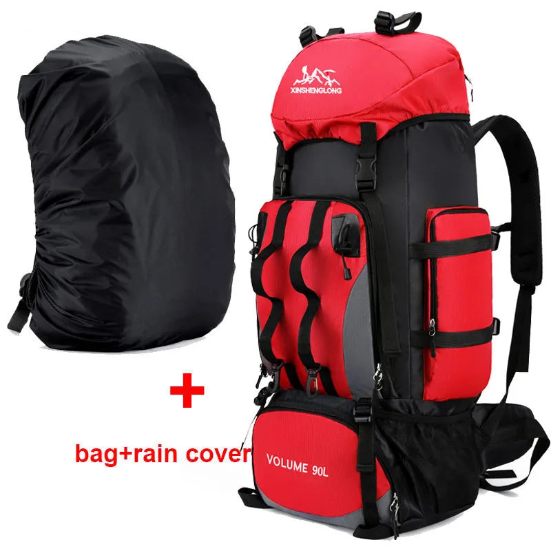 90L Waterproof Hiking Backpack – Large-Capacity Trekking Bag for Camping & Travel