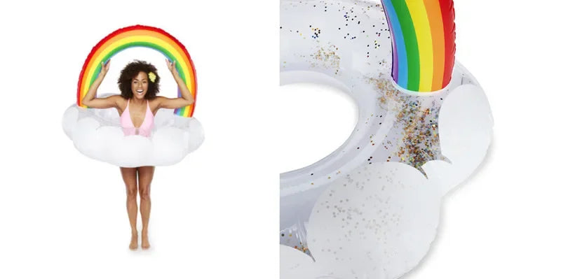 Inflatable Swimming Rainbow Swim Float