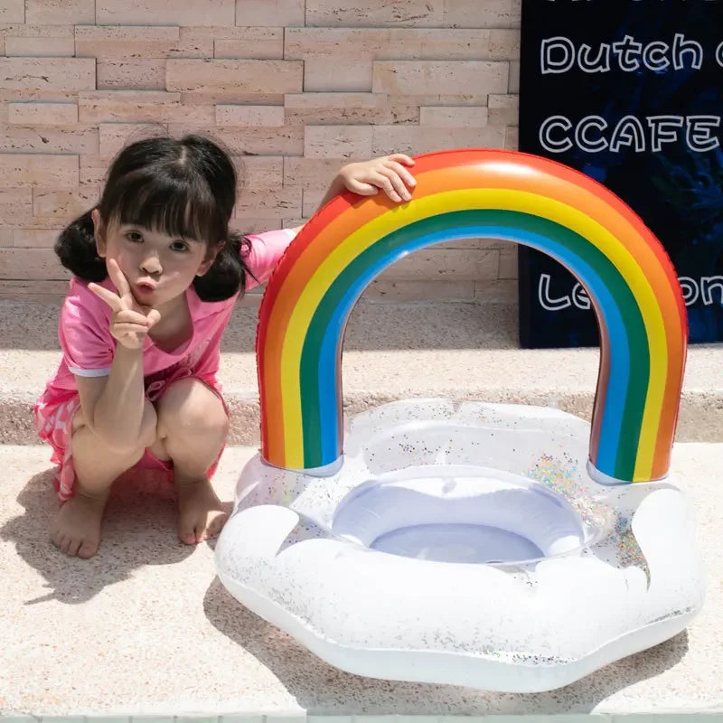 Inflatable Swimming Rainbow Swim Float