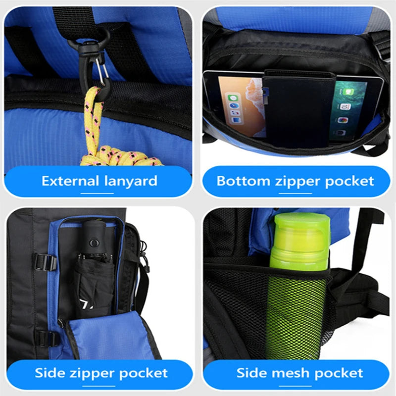 90L Waterproof Hiking Backpack – Large-Capacity Trekking Bag for Camping & Travel