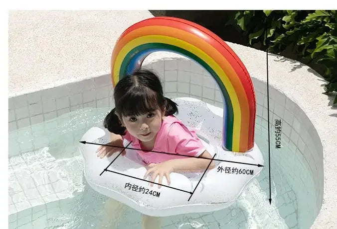 Inflatable Swimming Rainbow Swim Float